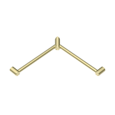 Mecca Care 32mm Wrap Around Corner Nero Grab Rail 600X600mm - Brushed Gold